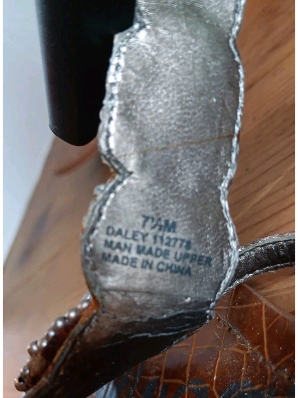 Sam Edelman Daley Sandal Womens 7.5 Silver Bling Rhinestone Beaded Summer Vacay - Picture 8 of 8